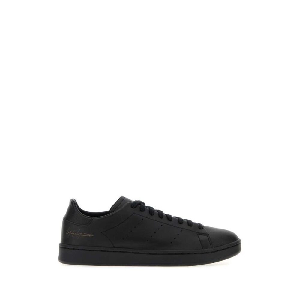 Y3 Yamamoto Unisex Black Leather Stan Smith Sneakers